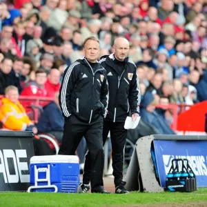 Sean O'Driscoll and Richard Kelly of Bristol City at Charlton Athletic, Npower Championship (04/05/2013) Sean O'Driscoll and Richard Kelly of Bristol City at Charlton Athletic, Npower Championship (04/05/2013)