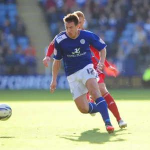 Sean St Ledger Injured in Intense Battle with Ryan Taylor during Leicester City vs. Bristol City Championship Match, October 2012 Sean St Ledger Injured in Intense Battle with Ryan Taylor during Leicester City vs. Bristol City Championship Match, October 2012