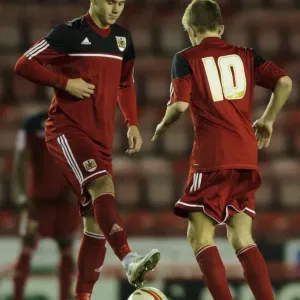 Second-Half Restart: Wes Burns and Joe Morrell Leading the Charge for Bristol City U18s in FA Youth Cup Match against Ipswich Town