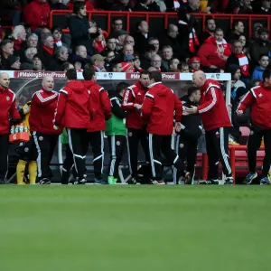 Sheffield United Celebrates Goal Against Bristol City, Sky Bet League One, 2015