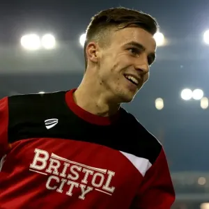 Showdown at Elland Road: Joe Bryan in Action for Bristol City against Leeds United Showdown at Elland Road: Joe Bryan in Action for Bristol City against Leeds United