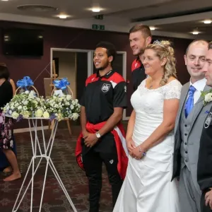 A Special Day at Ashton Gate: Mr. and Mrs. Kearney's Wedding Reception Amidst the Bristol City vs. Portsmouth Match
