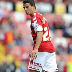 Stephen McLaughlin in Action: Bristol City vs Peterborough United, September 14, 2013 - Sky Bet League One Football Match at Ashton Gate