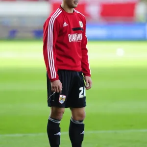 Stephen McLaughlin of Bristol City in Action Against Crystal Palace and Fulham at Selhurst Park, October 2013