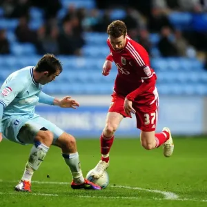 Stephen Pearson vs. Richard Keogh: Intense Battle in Coventry City vs. Bristol City Championship Match, December 2011 Stephen Pearson vs. Richard Keogh: Intense Battle in Coventry City vs. Bristol City Championship Match, December 2011