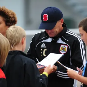 Steve Coppell Connects with Bristol City Academy Players Print