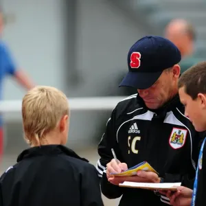 Steve Coppell Connects with Future Stars: Autograph Signing Session at Bristol City Football Club Academy Steve Coppell Connects with Future Stars: Autograph Signing Session at Bristol City Football Club Academy