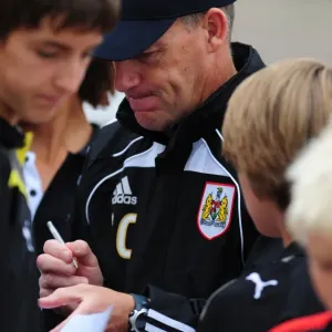 Steve Coppell Engages with Bristol City Academy Players: Autograph Signing Session (Training) Steve Coppell Engages with Bristol City Academy Players: Autograph Signing Session (Training)