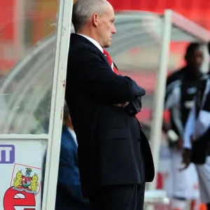 Steve Coppell Leads Bristol City in Championship Clash Against Blackpool at Ashton Gate, 2010