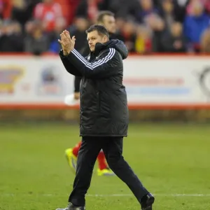 Print of Steve Cotterill Appreciates Bristol City Fans after FA Cup Victory
