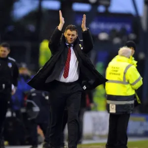 Steve Cotterill Appreciates Bristol City Fans at Oldham Athletic Game, February 8, 2014 Steve Cotterill Appreciates Bristol City Fans at Oldham Athletic Game, February 8, 2014