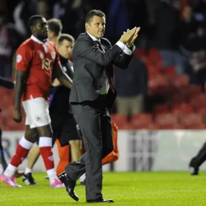 Steve Cotterill Appreciates Fans Support: Bristol City vs Leyton Orient, 2014