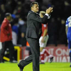 Steve Cotterill Embraces Fans: A Heartfelt Moment at Ashton Gate, 2014 - Bristol City vs Leyton Orient