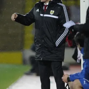 Steve Cotterill Guides Bristol City in FA Cup Replay Print Steve Cotterill Guides Bristol City in FA Cup Replay Print