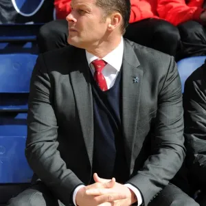 Steve Cotterill Guides Bristol City at Preston North End Print