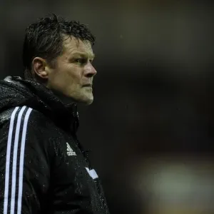 Steve Cotterill Leads Bristol City on the Field against Coventry City, February 2014