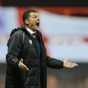 Steve Cotterill Leads Bristol City Print Steve Cotterill Leads Bristol City Print