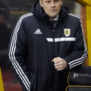 Steve Cotterill Leads Bristol City in Sky Bet League One Clash at Molineux Against Wolverhampton Wanderers, 2014