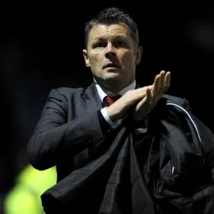 Steve Cotterill Leads Bristol City Print Steve Cotterill Leads Bristol City Print
