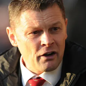 Steve Cotterill Leads Bristol City in Sky Bet League One Match Print Steve Cotterill Leads Bristol City in Sky Bet League One Match Print