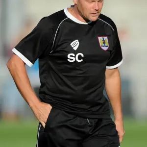 Print of Steve Cotterill at Weston Super Mare's Woodspring Stadium