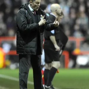 Steve Cotterill Leads Bristol City Against Yeovil Town, Ashton Gate, 2014 Steve Cotterill Leads Bristol City Against Yeovil Town, Ashton Gate, 2014
