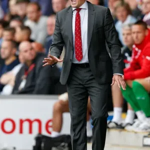 Steve Cotterill: Passionate Manager on the Sideline during Bristol City vs. Fleetwood Town, Sky Bet League 1 Match, 2014 Steve Cotterill: Passionate Manager on the Sideline during Bristol City vs. Fleetwood Town, Sky Bet League 1 Match, 2014