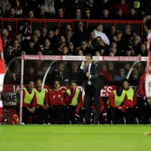 Steve Cotterill Shouting Instructions Print Steve Cotterill Shouting Instructions Print