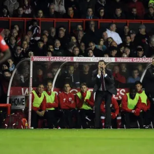 Bristol City Manager on the Touchline Print Bristol City Manager on the Touchline Print
