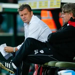 Print of Steve Cotterill Watching from the Sidelines Print of Steve Cotterill Watching from the Sidelines