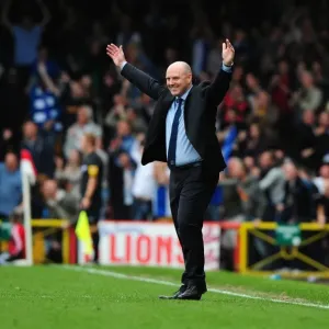 Steve Kean Alone in Victory: Jordan Rhodes Scores the Winning Goal for Blackburn Rovers against Bristol City, Championship Football, 2012