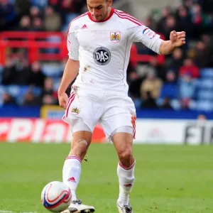 Steven Caulker of Bristol City in Action at Crystal Palace, Championship Match, Selhurst Park, London, 2011