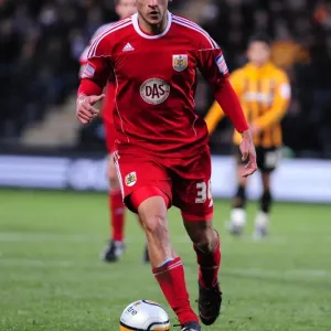 Steven Caulker Print, Bristol City vs Hull City Championship Match