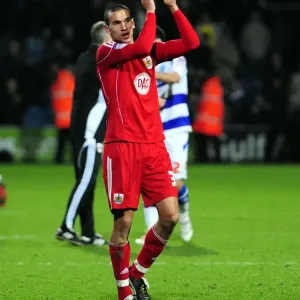 Steven Caulker's Championship-Winning Goal: Bristol City Celebrate at Loftus Road (QPR v Bristol City, 03/01/2011)