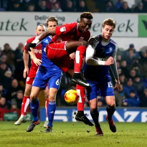 Tammy Abraham in Control: Ipswich Town vs. Bristol City Championship Clash (December 2016)