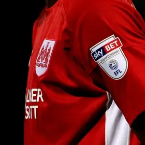 Tammy Abraham in Sky Bet-Branded Bristol City Shirt Print