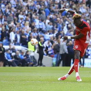 Tammy Abraham Print, Amex Stadium Pre-Match Routine Tammy Abraham Print, Amex Stadium Pre-Match Routine