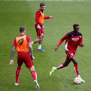 Tammy Abraham's Focus: Pre-Match Routine of Bristol City Star at Ewood Park (Blackburn Rovers vs. Bristol City, Sky Bet Championship, 17 April 2017)