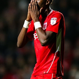 Tammy Abraham's Frustration: A Moment of Disappointment at Ashton Gate, 2016 (Bristol City vs Leeds United)