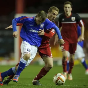 Tense Moment: Bristol City U18s vs Ipswich Town U18 - FA Youth Cup Third Round Proper, Ashton Gate Stadium