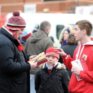 Thousands of Bristol City Fans Gather at Ashton Gate for FA Cup Match against West Ham United, January 2015 Thousands of Bristol City Fans Gather at Ashton Gate for FA Cup Match against West Ham United, January 2015