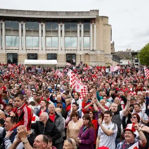 Thousands Rejoice: Bristol City's Double Title Victory Parade - Championship Promotion and Johnstones Paint Trophy Win Thousands Rejoice: Bristol City's Double Title Victory Parade - Championship Promotion and Johnstones Paint Trophy Win