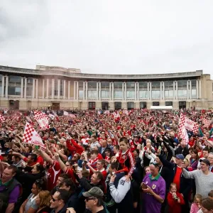 Thousands Rejoice: Bristol City's Double Victory and Promotion to Championship - Epic Bus Parade Thousands Rejoice: Bristol City's Double Victory and Promotion to Championship - Epic Bus Parade