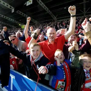 Thrilling Away Day: Chesterfield vs. Bristol City, League One - Fans in Action at Proact Stadium