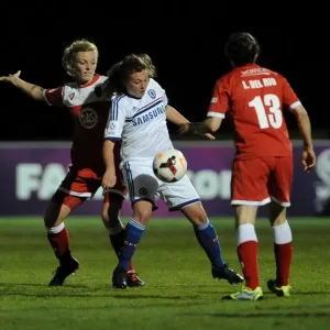 Thrilling FA Womens Super League Match: Bristol Academy vs. Chelsea Ladies at Gifford Stadium