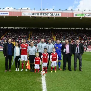 Print of Bristol City vs Crewe football match at Ashton Gate Print of Bristol City vs Crewe football match at Ashton Gate