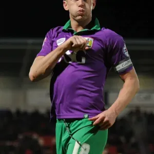 Thrilling Goal Celebration Print: Aaron Wilbraham Scores for Bristol City Thrilling Goal Celebration Print: Aaron Wilbraham Scores for Bristol City
