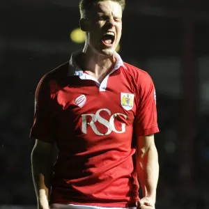 Bristol City FC Print - Matt Smith Scores in Sky Bet League One Bristol City FC Print - Matt Smith Scores in Sky Bet League One