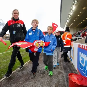 Thrilling Half Time Parade: Bristol City vs Birmingham City, Sky Bet Championship - Ashton Gate Stadium