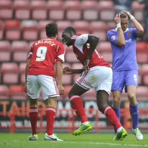 Bristol City FC Print: Jay Emmanuel-Thomas Celebrates Goal Bristol City FC Print: Jay Emmanuel-Thomas Celebrates Goal